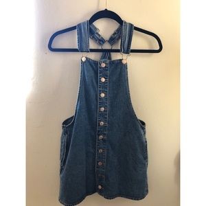 Overall jean dress
